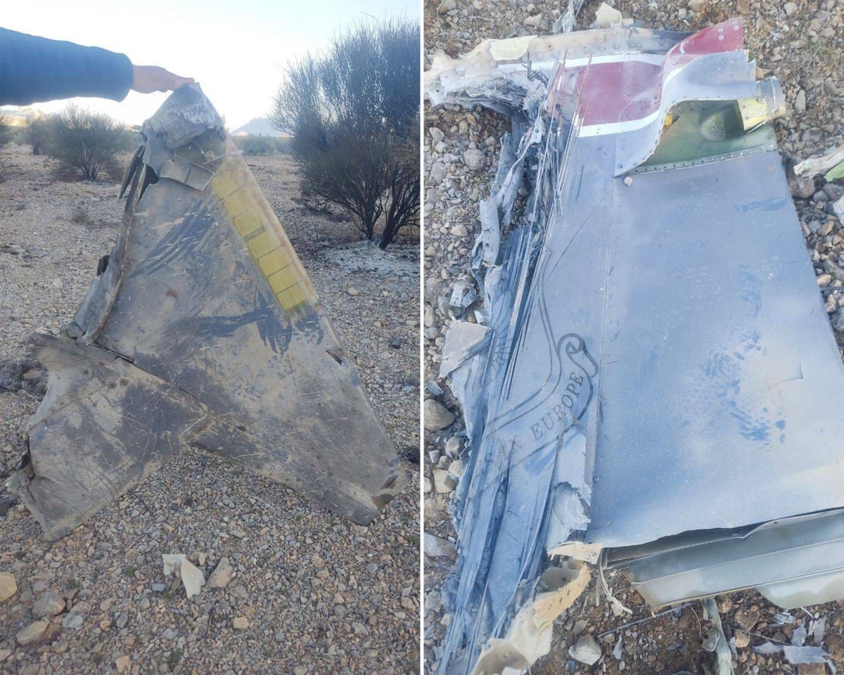 Images of wreckage published by Iranian state media.