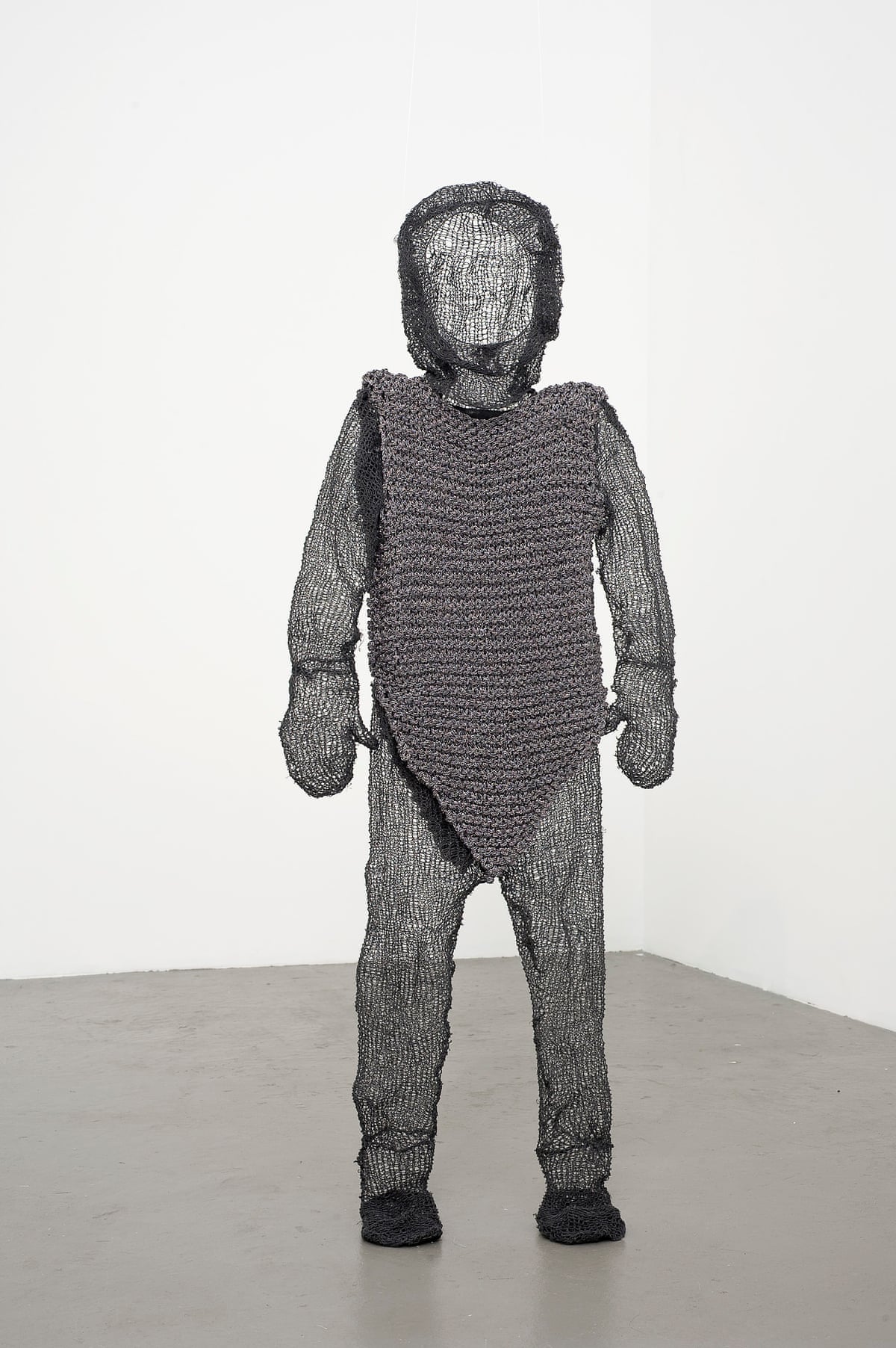 A child-sized chain-mail outfit