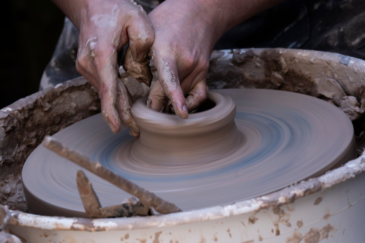 Creating a viewpoint … crafting one of the 360 vessels.