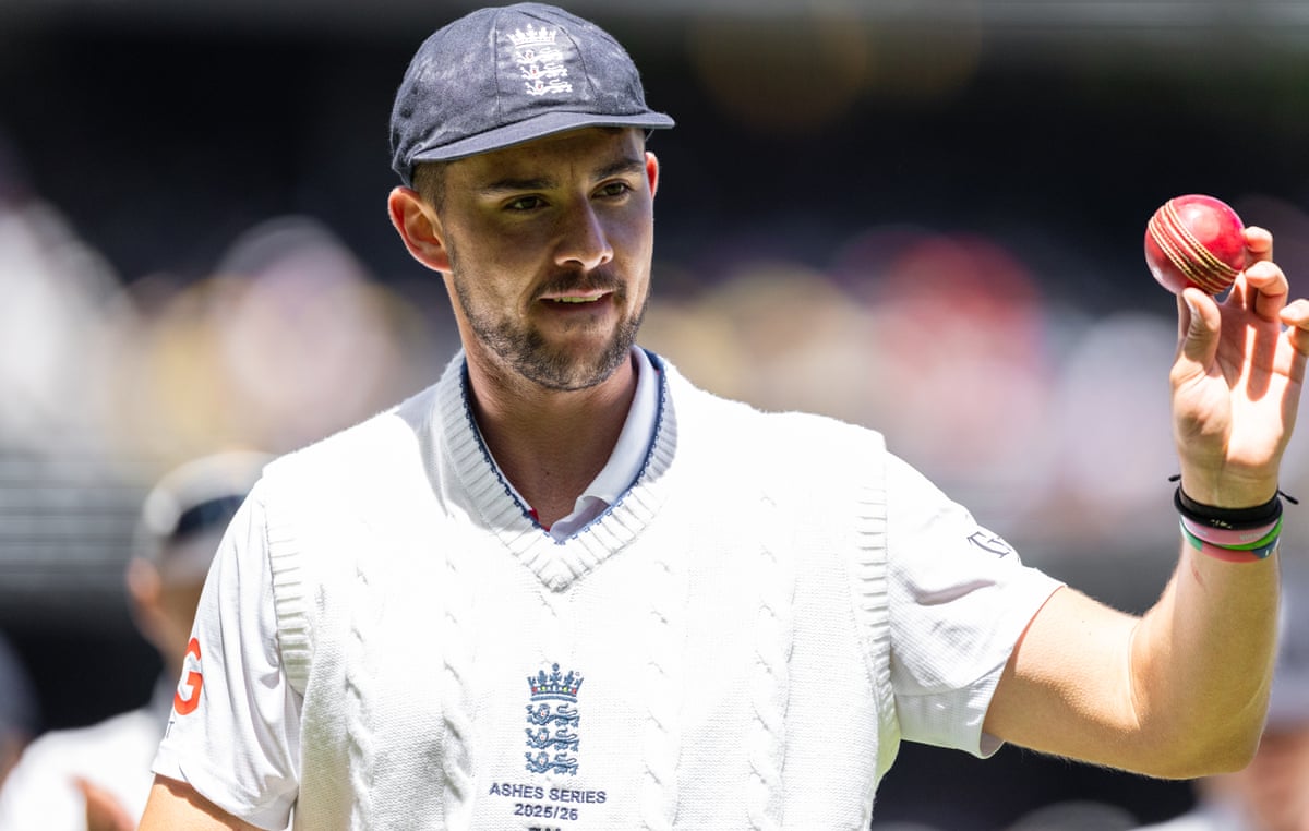 Josh Tongue acknowledges the crowd after his five-wicket haul in Melbourne