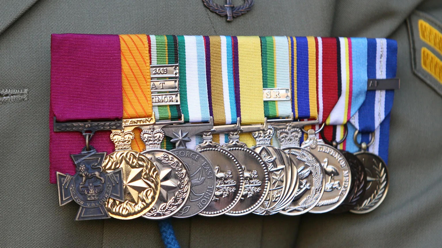 Roberts-Smith's medals, which remain on display at the AWM