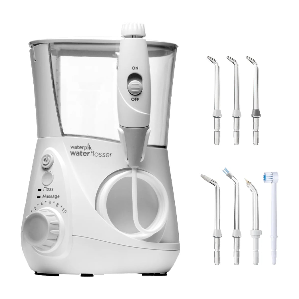 Waterpik Ultra Professional Electric Water Flosser in white.