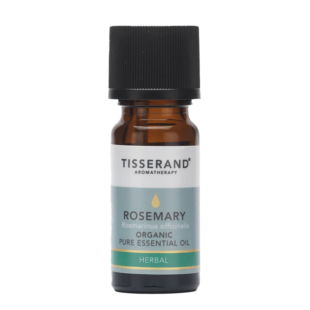 A bottle of Tisserand Rosemary Organic Essential Oil