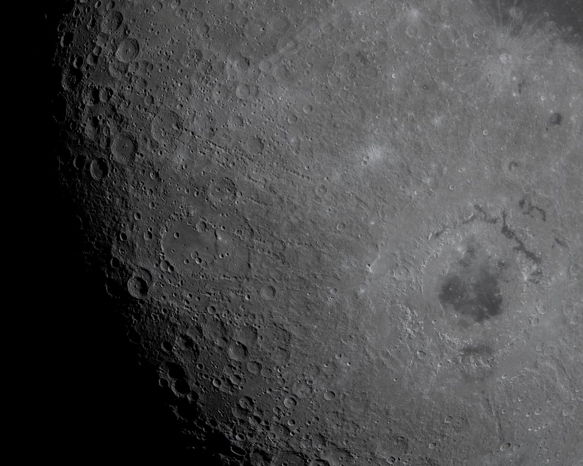 The Moon, with its Orienale basin prominent.