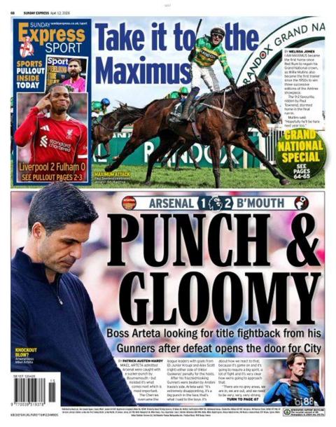 Sunday Express back page