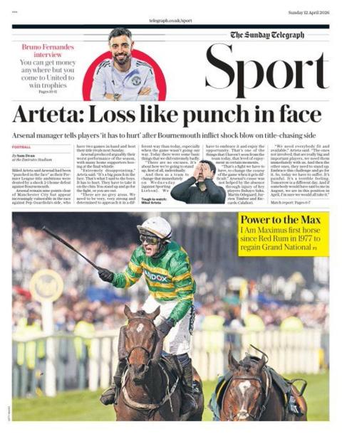 Sunday Telegraph back page