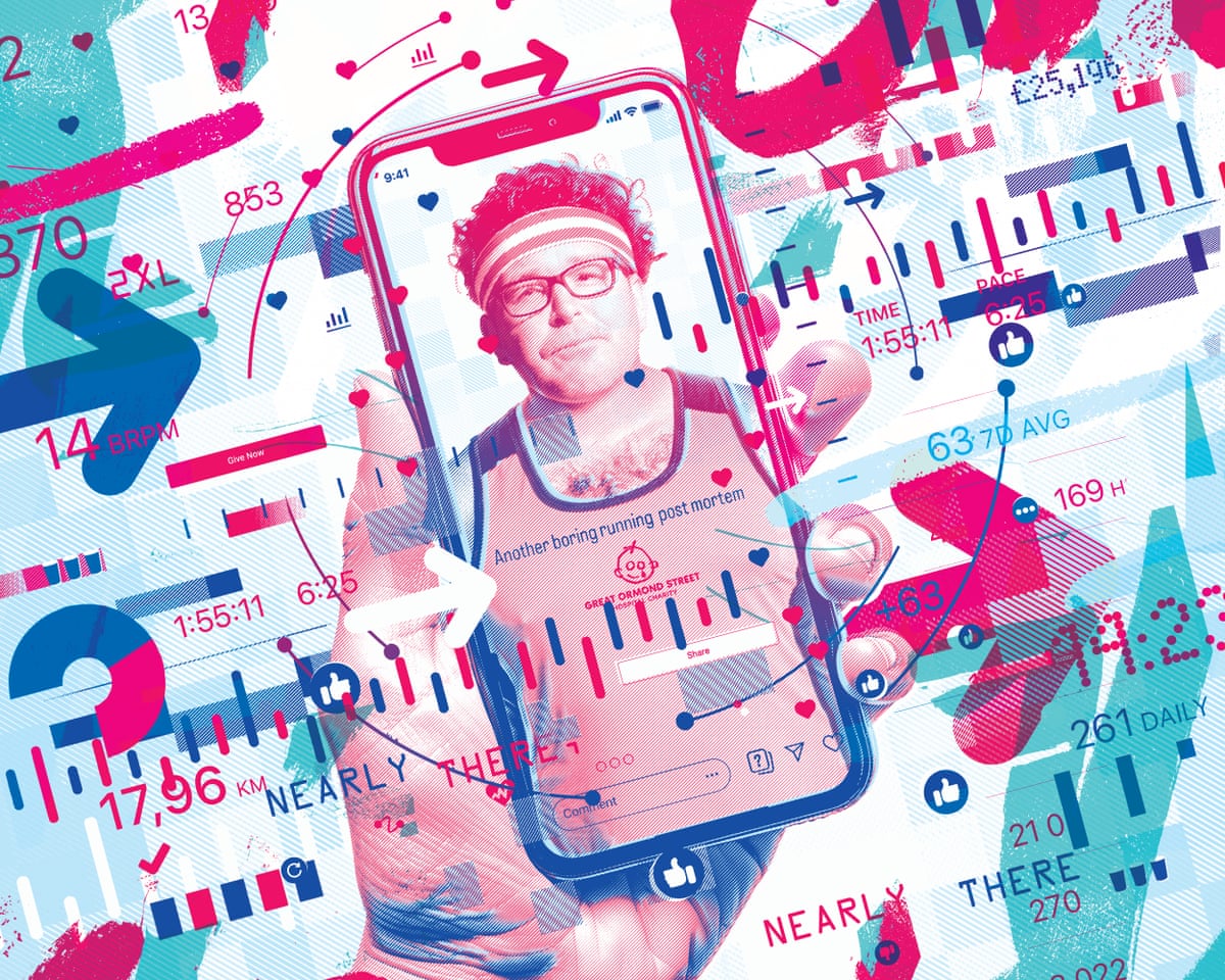 Illustration by Gary Neill for Barry Glendenning column on “what I’ve learned about running (it’s thoroughly unpleasant)“ for Sport 17 January 2026 print edition.