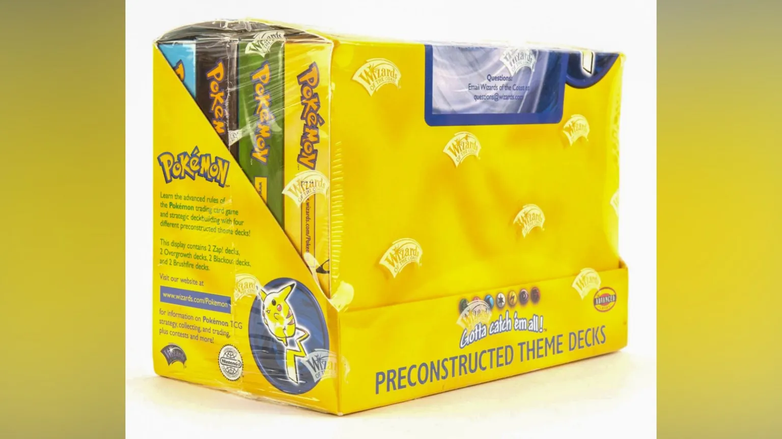 Ewbank’s Auctioneers/Bav Media Factory sealed display of the very first preconstructed theme decks released alongside the Base Set in 1999