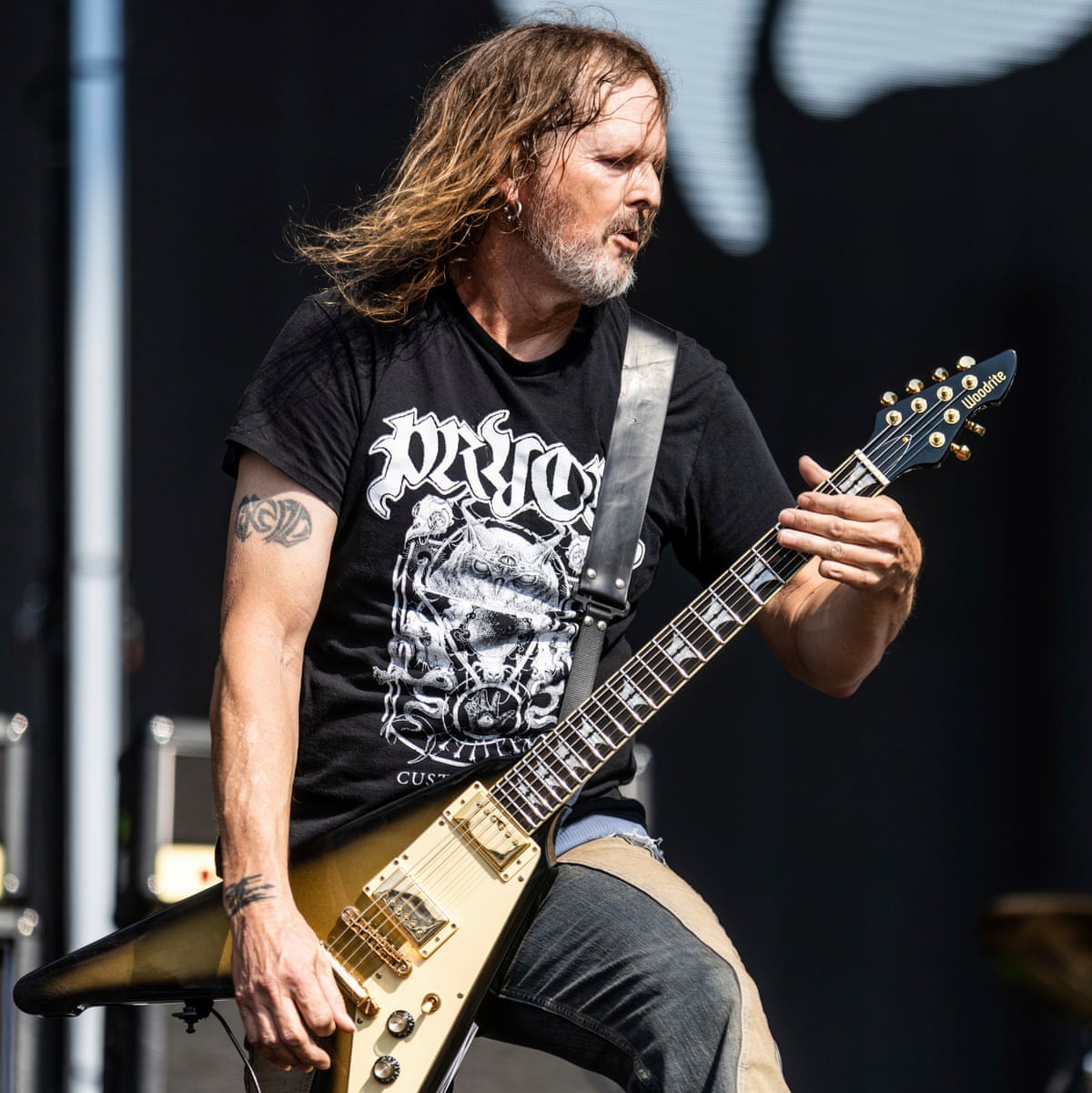 Mike Sanchez performs at the Louder Than Life music festival in Louisville, 2025.