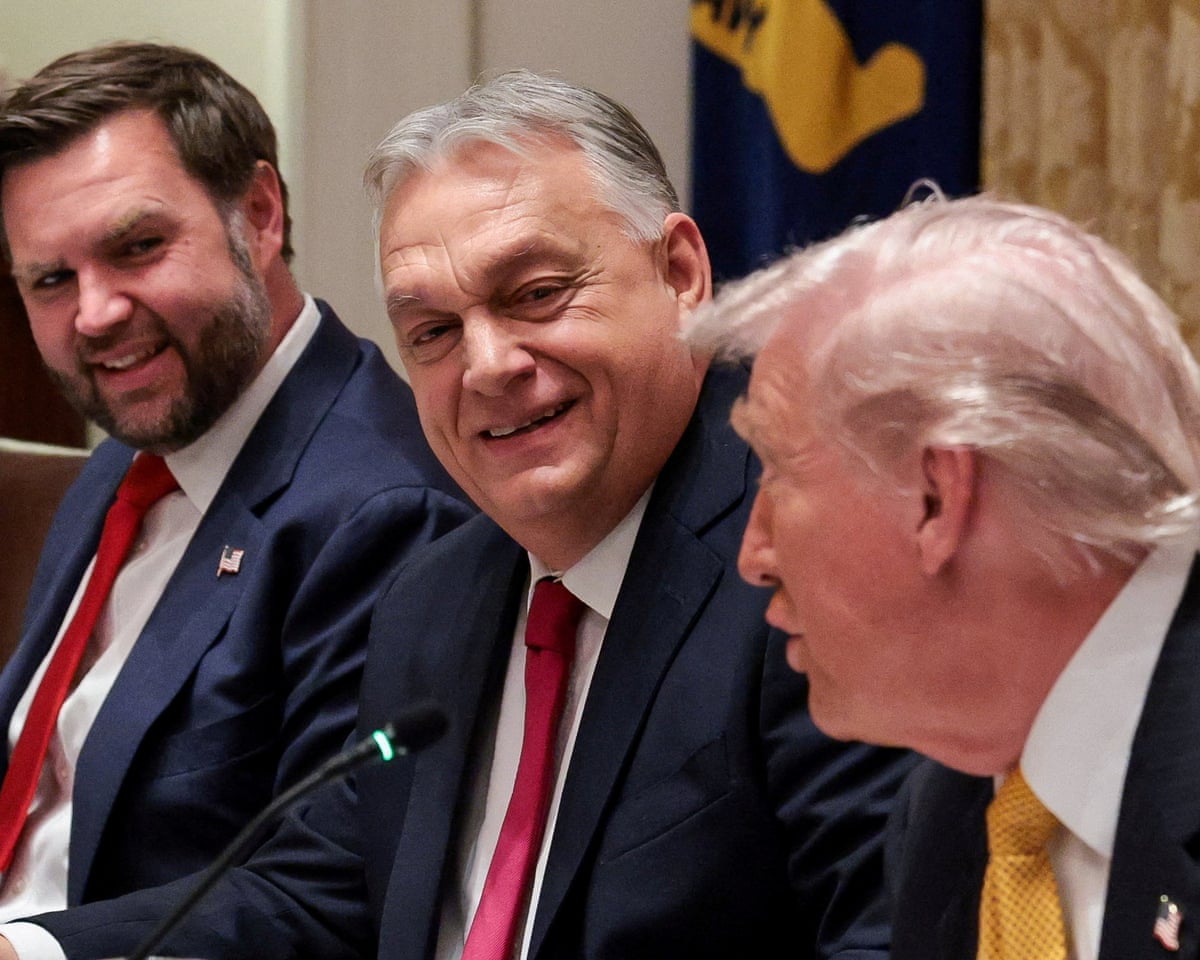 US president Donald Trump hosts a bilateral lunch with Hungarian prime minister Viktor Orbán and vice-president JD Vance at the White House in Washington DC.