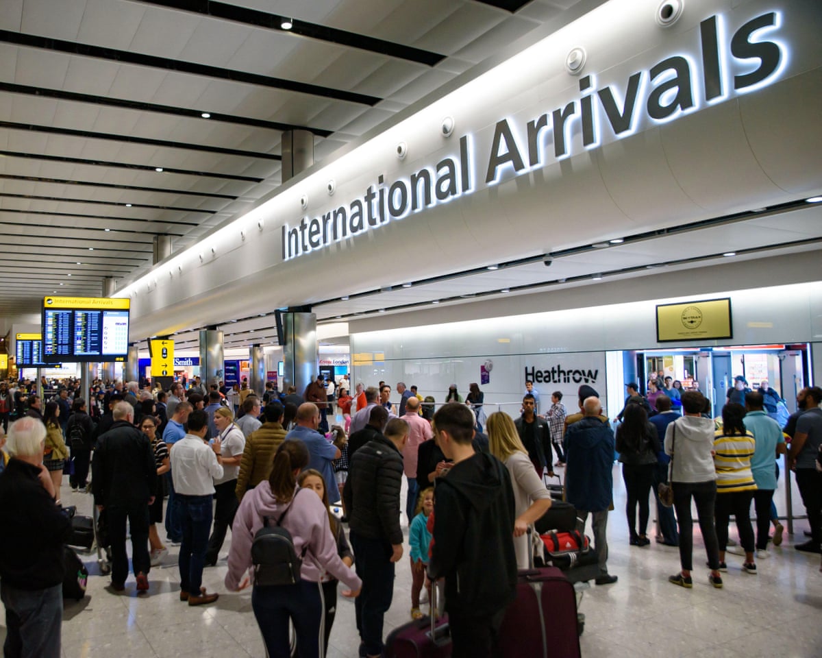 International arrivals of Heathrow airport in London earlier this month