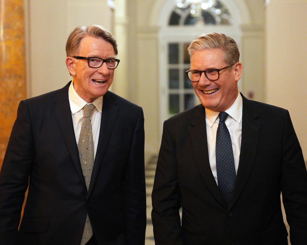 Starmer and Mandelson laughing together