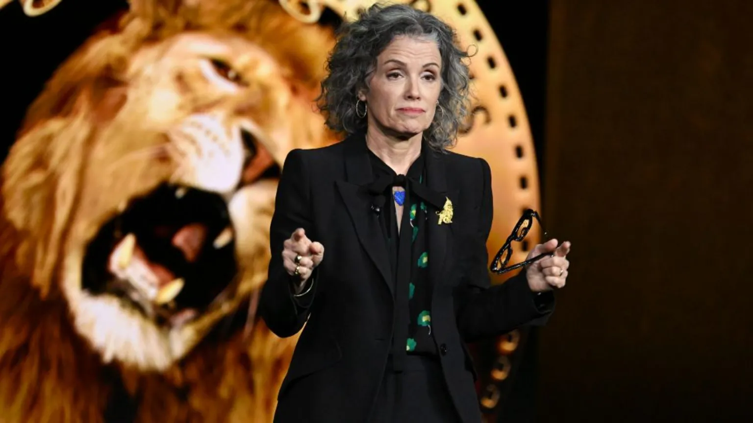  Courtenay Valenti at the Amazon MGM Studios Presentation during CinemaCon 2026, the official convention of Cinema United, at The Dolby Colosseum at Caesars Palace on April 15, 2026 in Las Vegas, Nevada