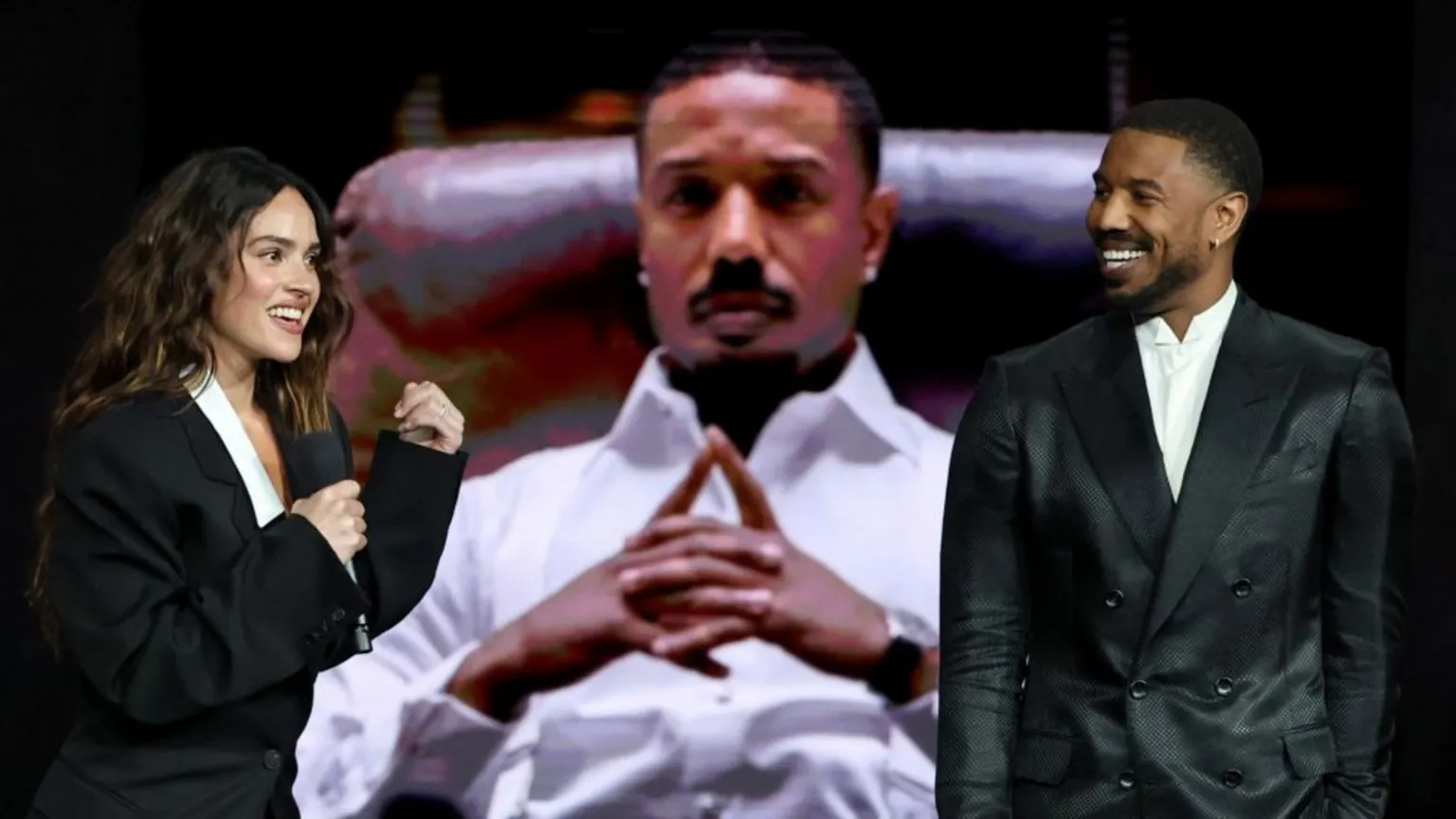  Adria Arjona and Michael B. Jordan promote the upcoming film 