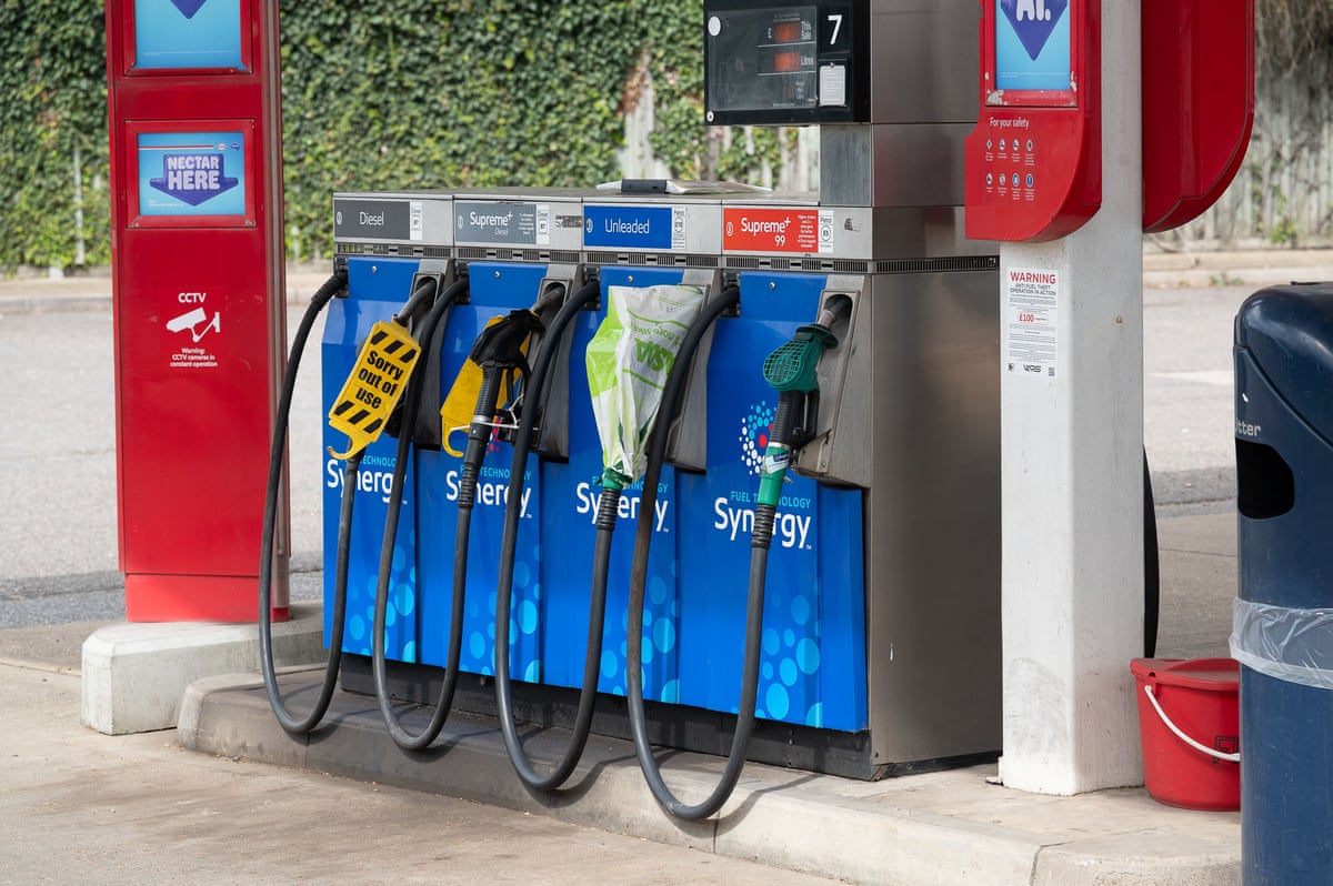 Petrol and diesel supplies at an Esso petrol station in Denham, Buckinghamshire, earlier this week.