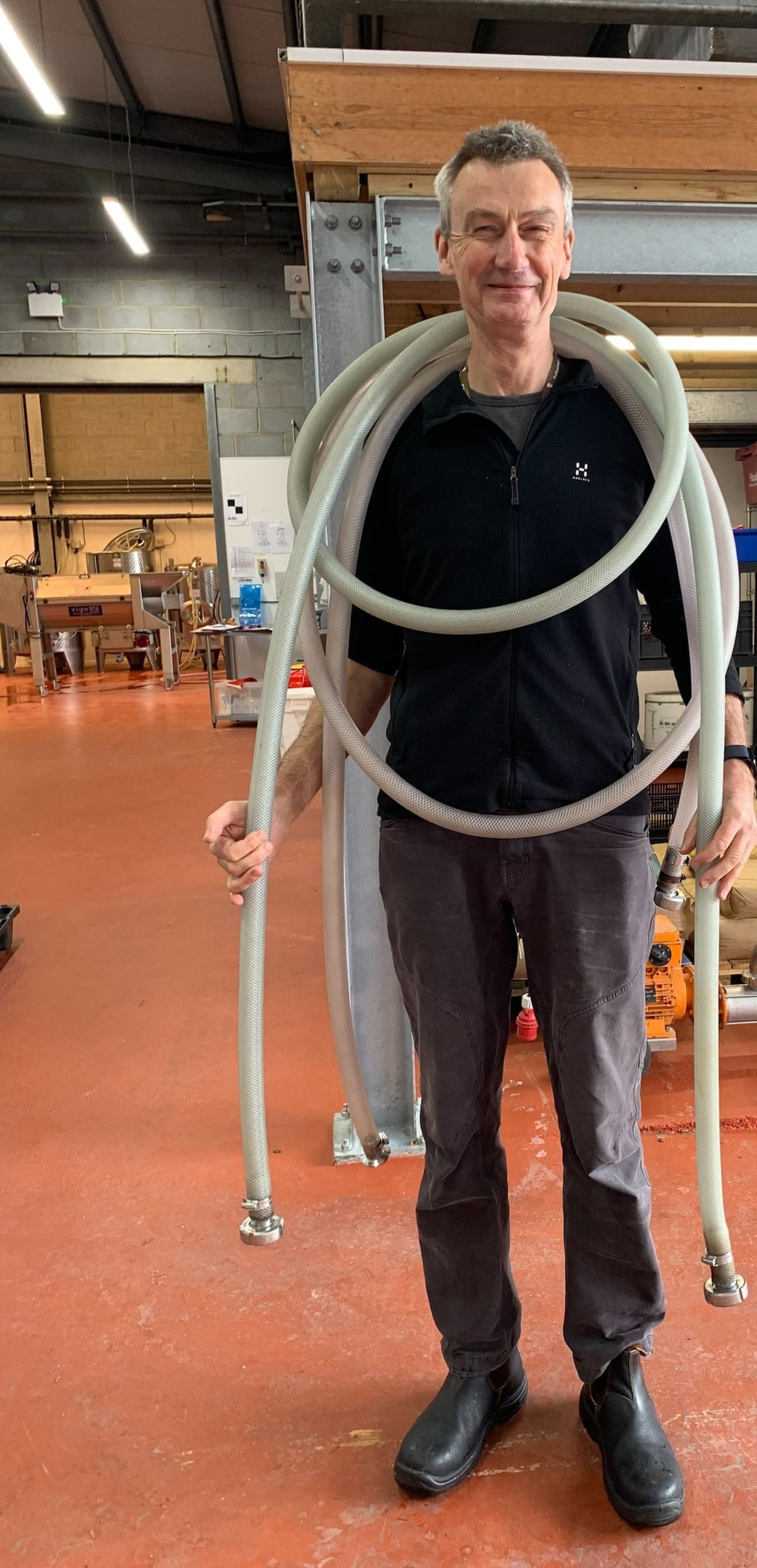 Nick Steel, a second-year wine production student at Plumpton college.