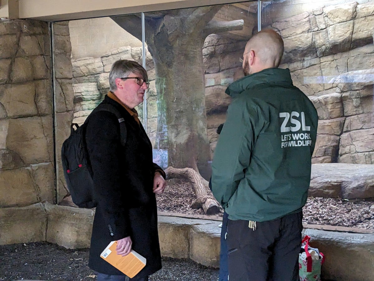 Simon Armitage at London Zoo.