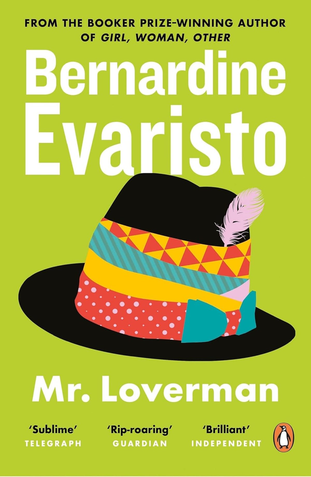Mr Loverman book cover with jaunty feathered hat