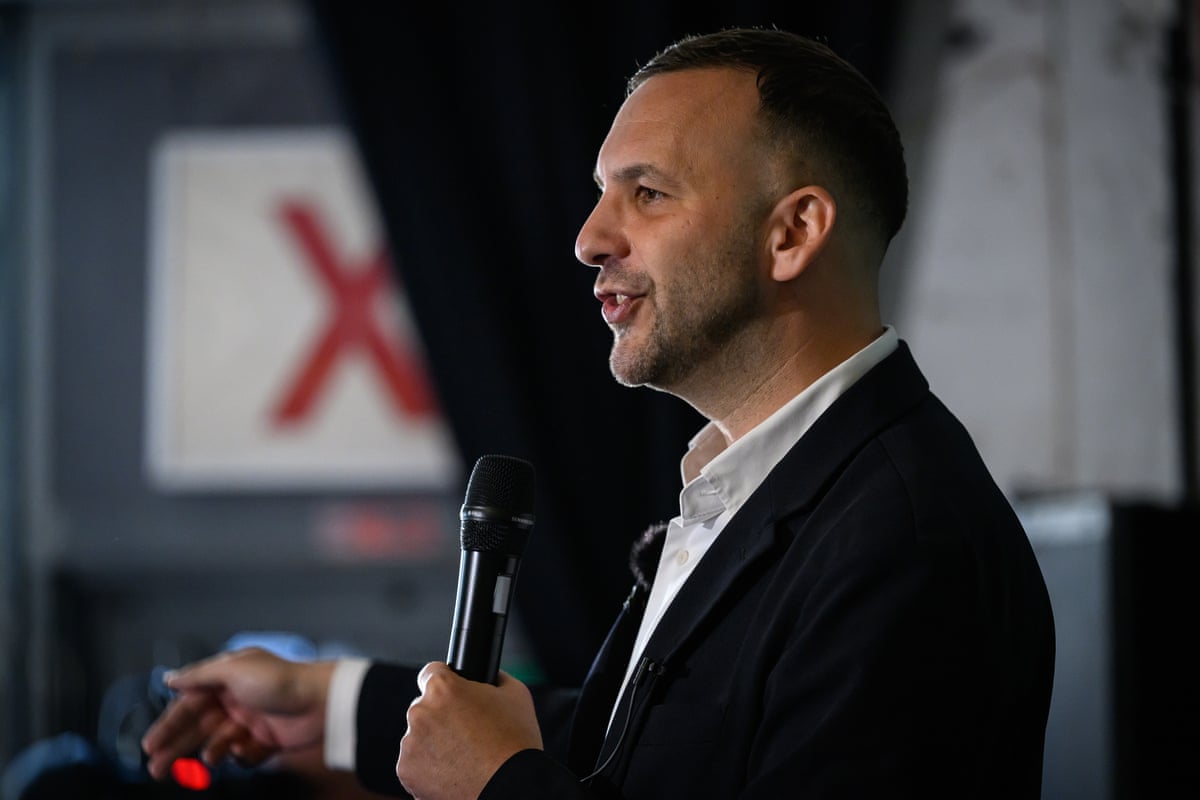 Polanski speaking during the launch of the local election campaign in London on 9 April.