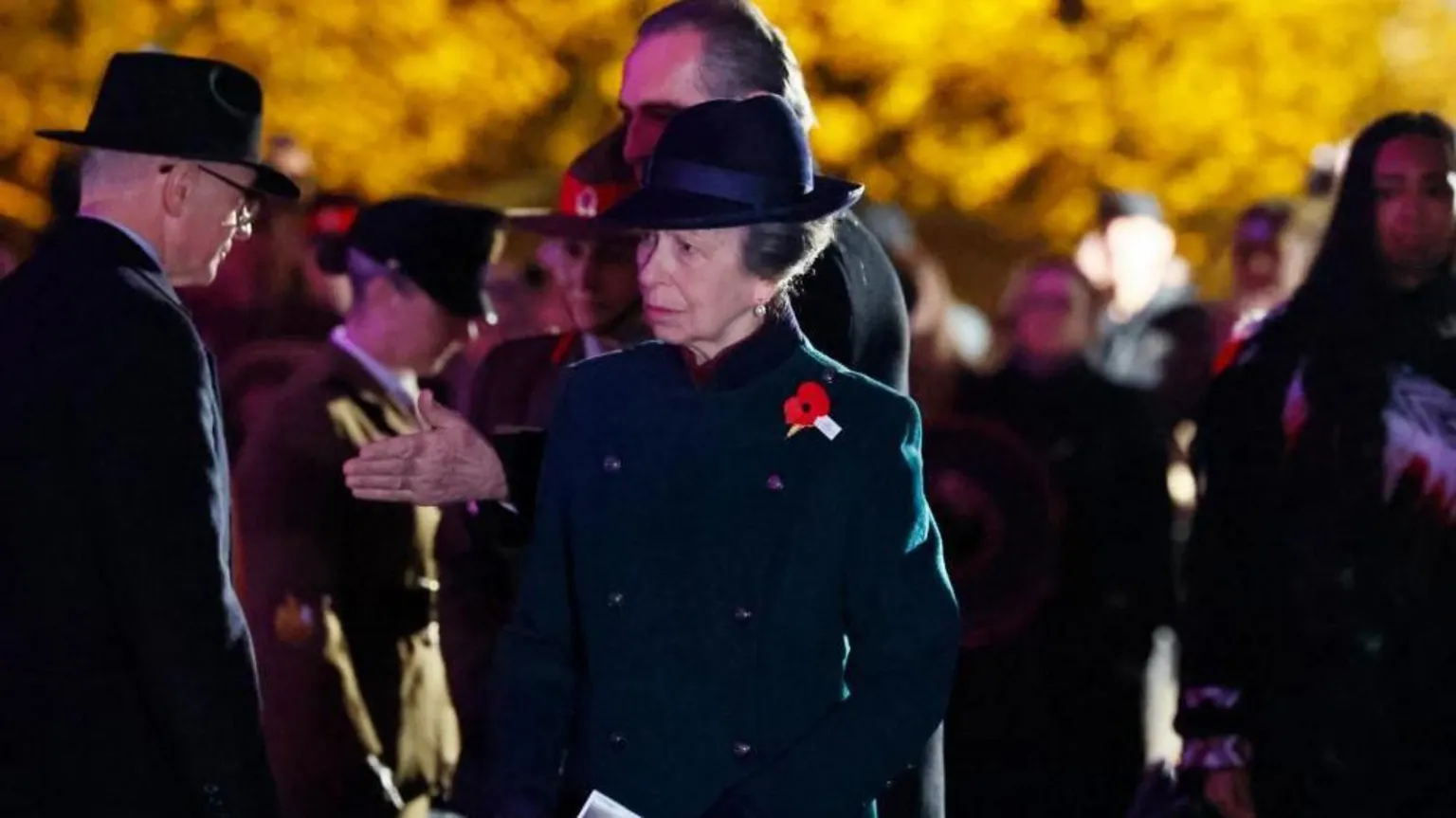  The Princess Royal attending a Dawn Service commemorating Anzac Day