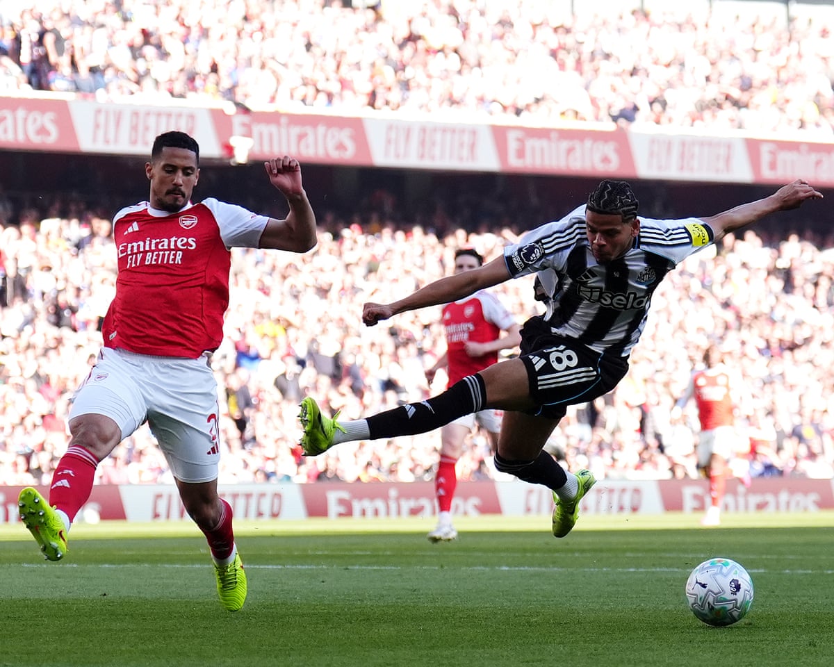 An airshot from Newcastle United’s William Osula.