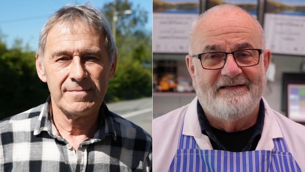 Trefor Morris a Dafydd Povey