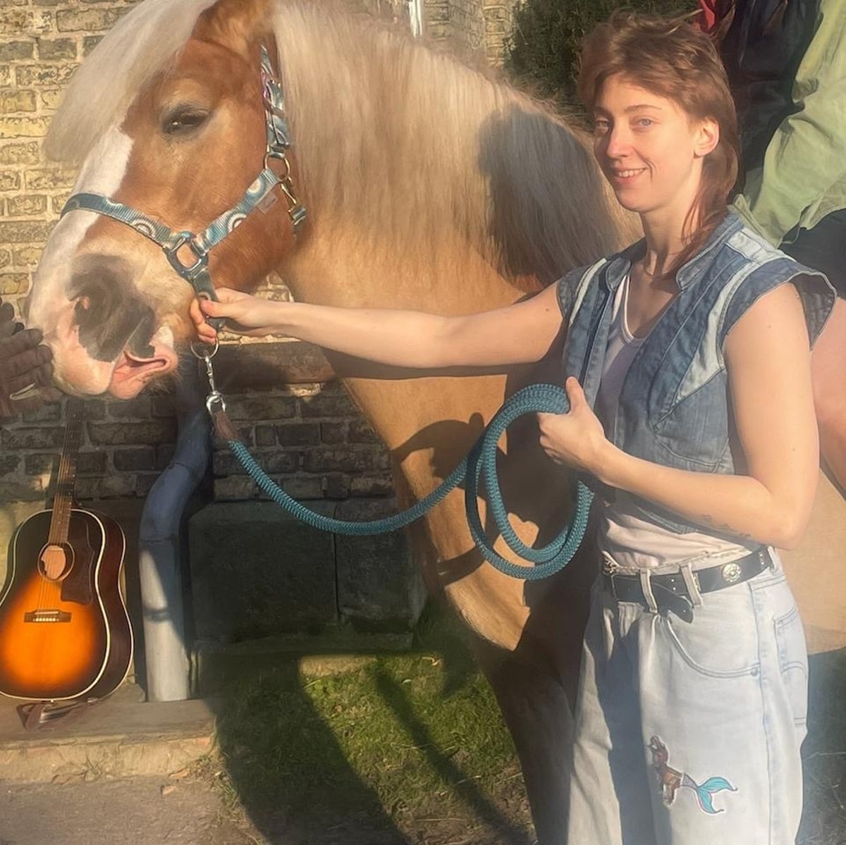 Vi Kovarbasic with a horse