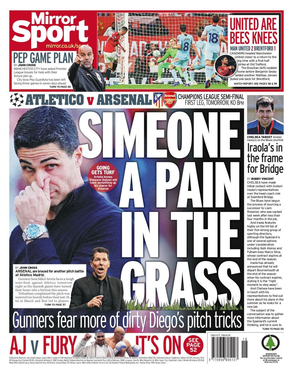 Mirror back page 