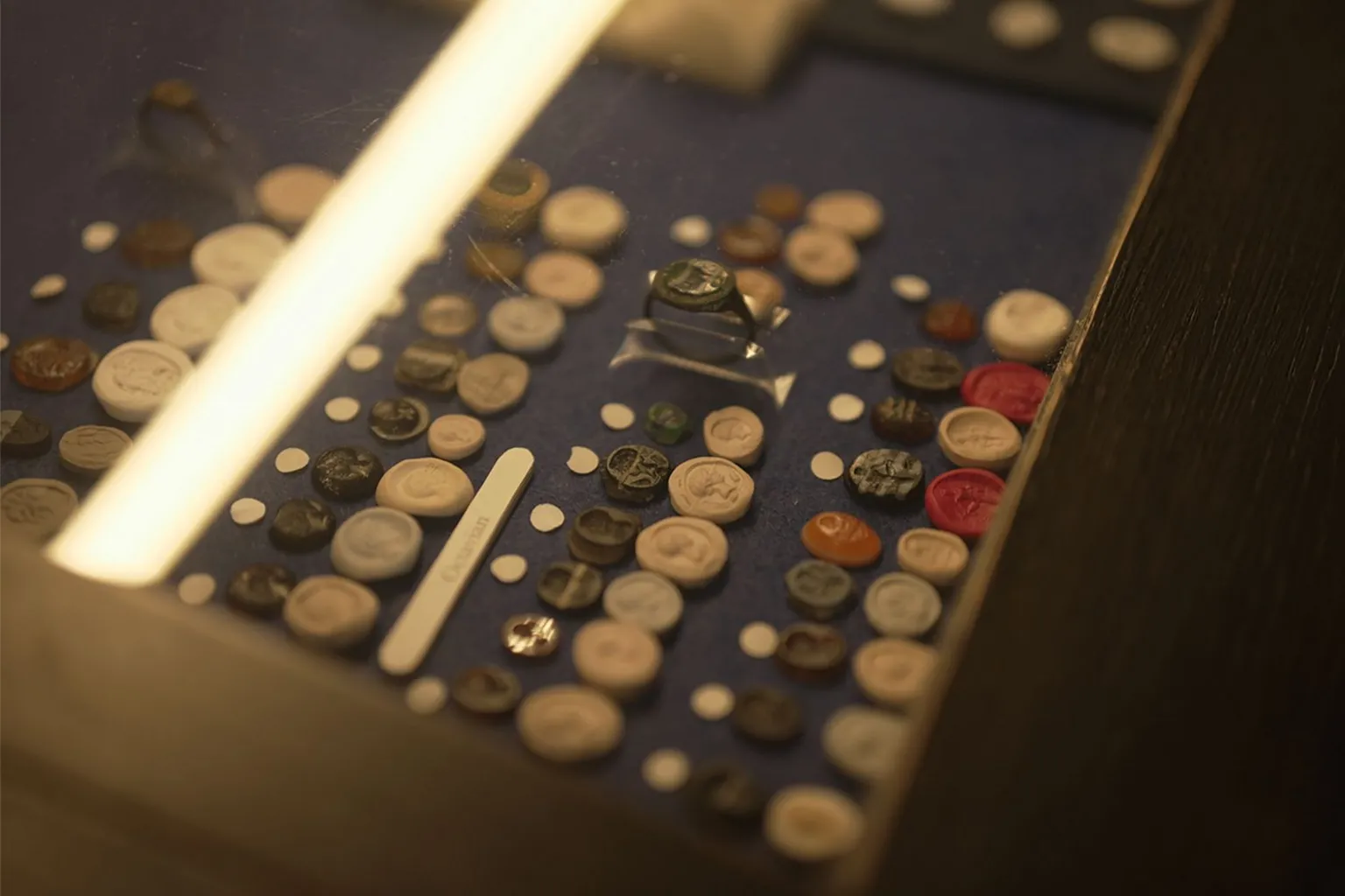 Drawer of Roman gems