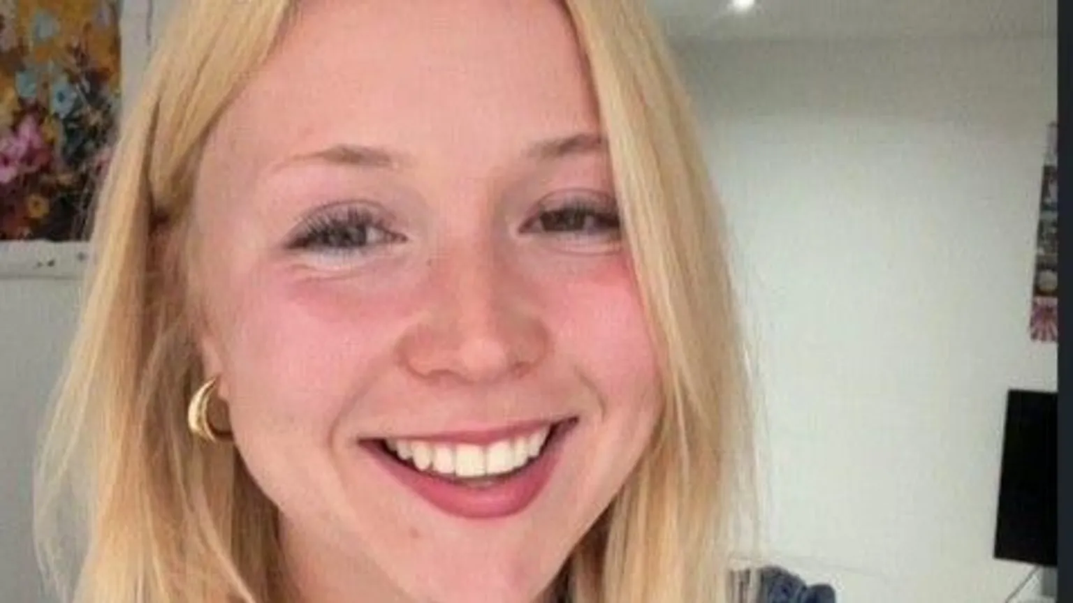 Aneesa Aneesa is a young woman with long blonde hair worn down. She smiles at the camera and wears a denim top and gold necklace and earrings