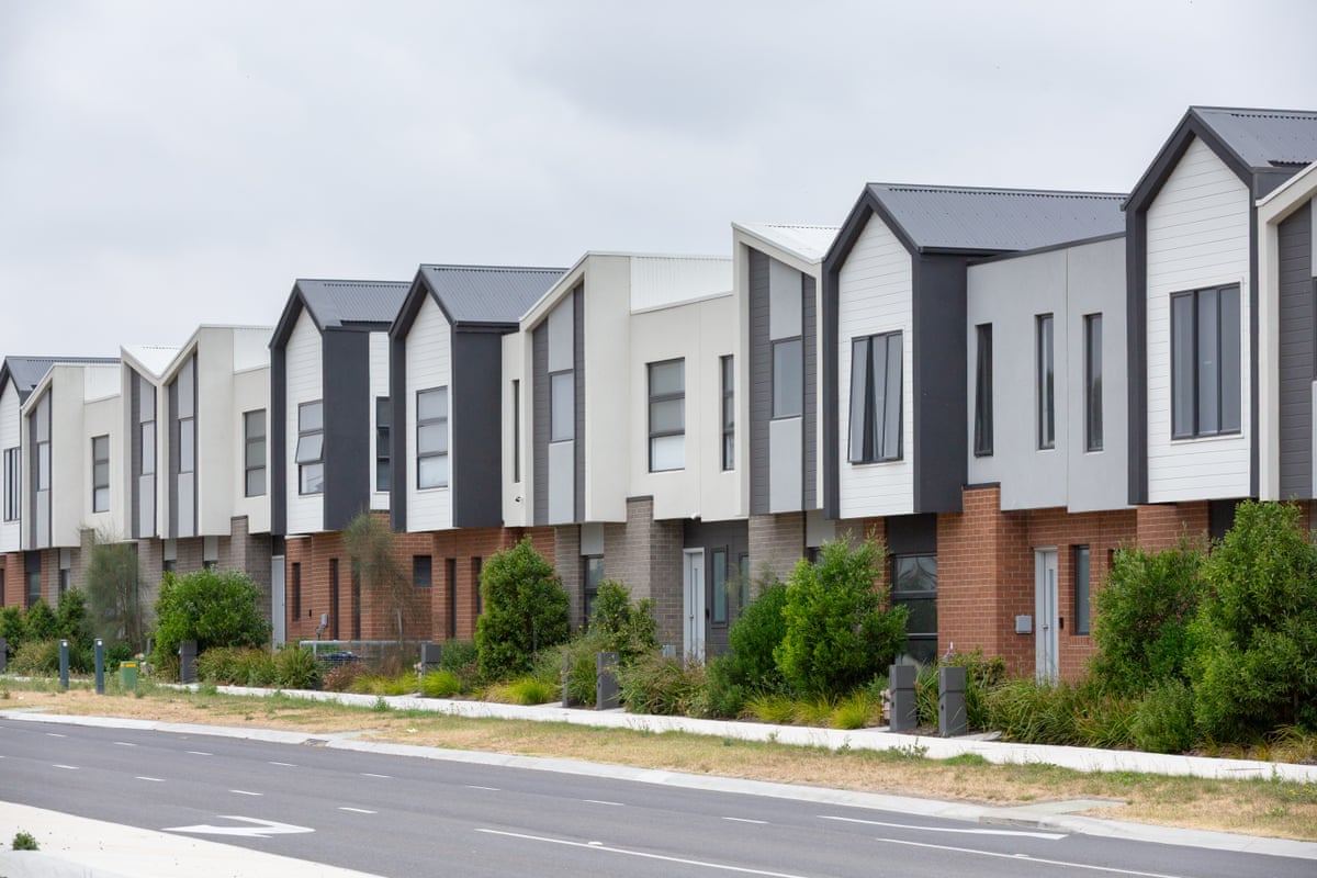 Newly built houses in Melbourne