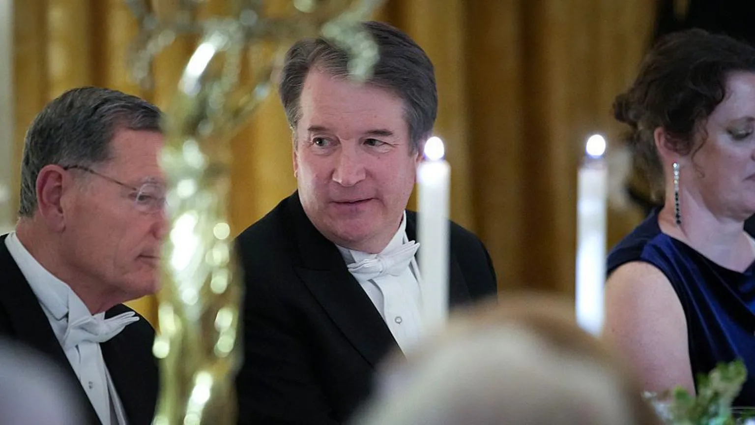  U.S. Supreme Court Justice Brett Kavanaugh attends a state dinner hosted by U.S. President Donald Trump and first lady Melania Trump for King Charles III and Queen Camilla in the East Room of the White House on April 28, 2026 in Washington, DC. 
