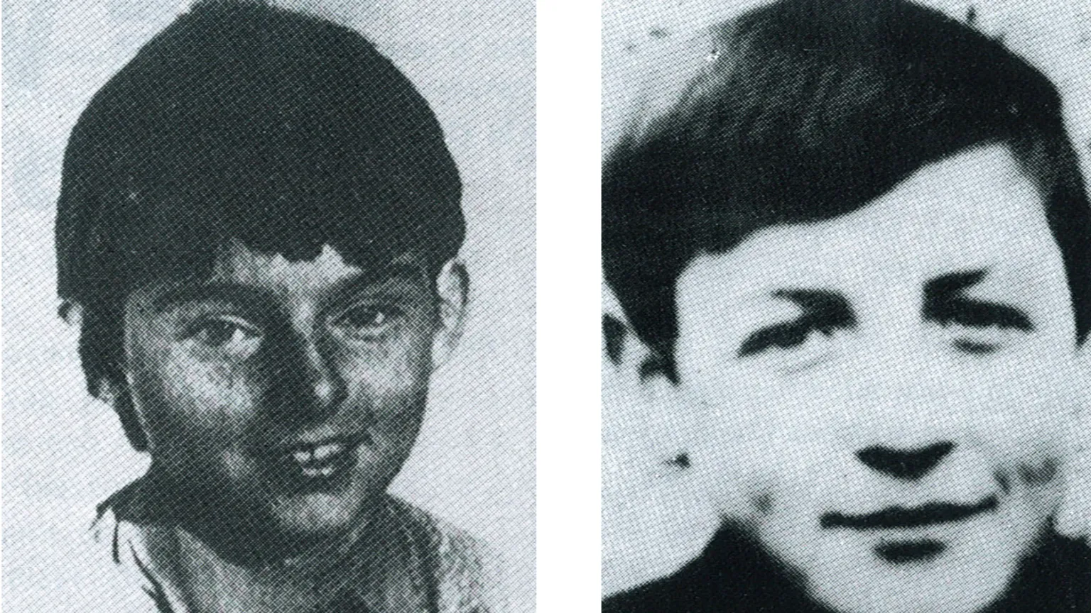 Family handout Black and white composite images of Margaret Gargan and John Dougal. Both have short dark hair and smiling.