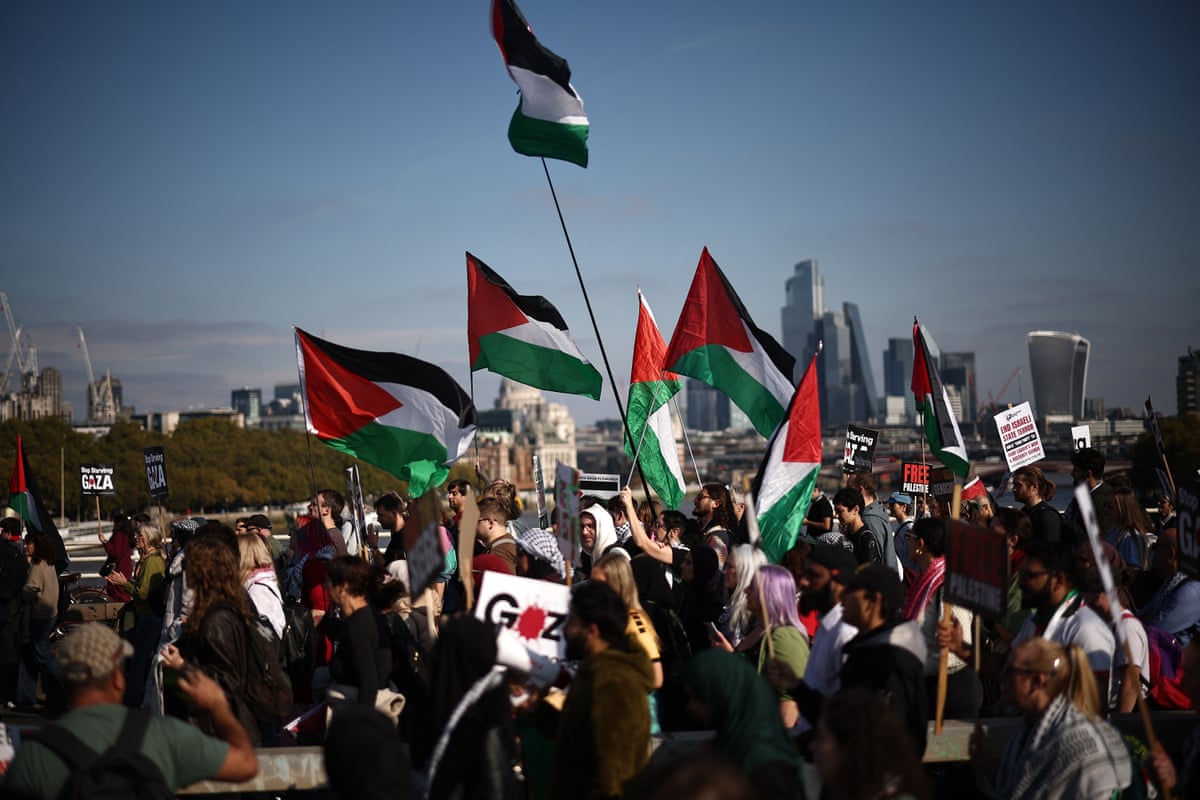A pro-Palestine rally in London in October 2025.