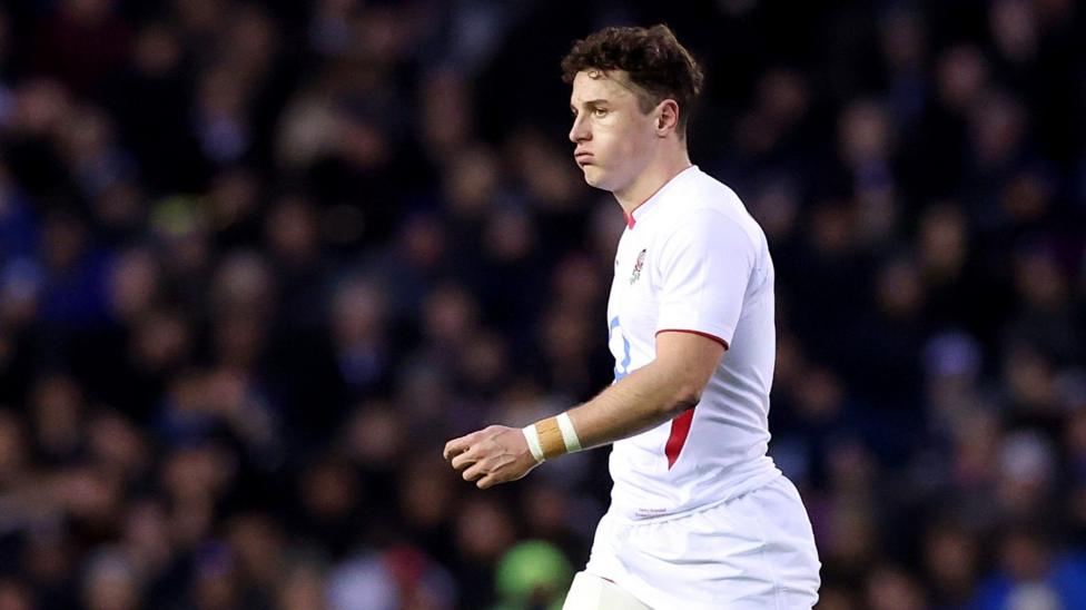 Henry Arundell, shot side on, looks dejected as he walks off the pitch