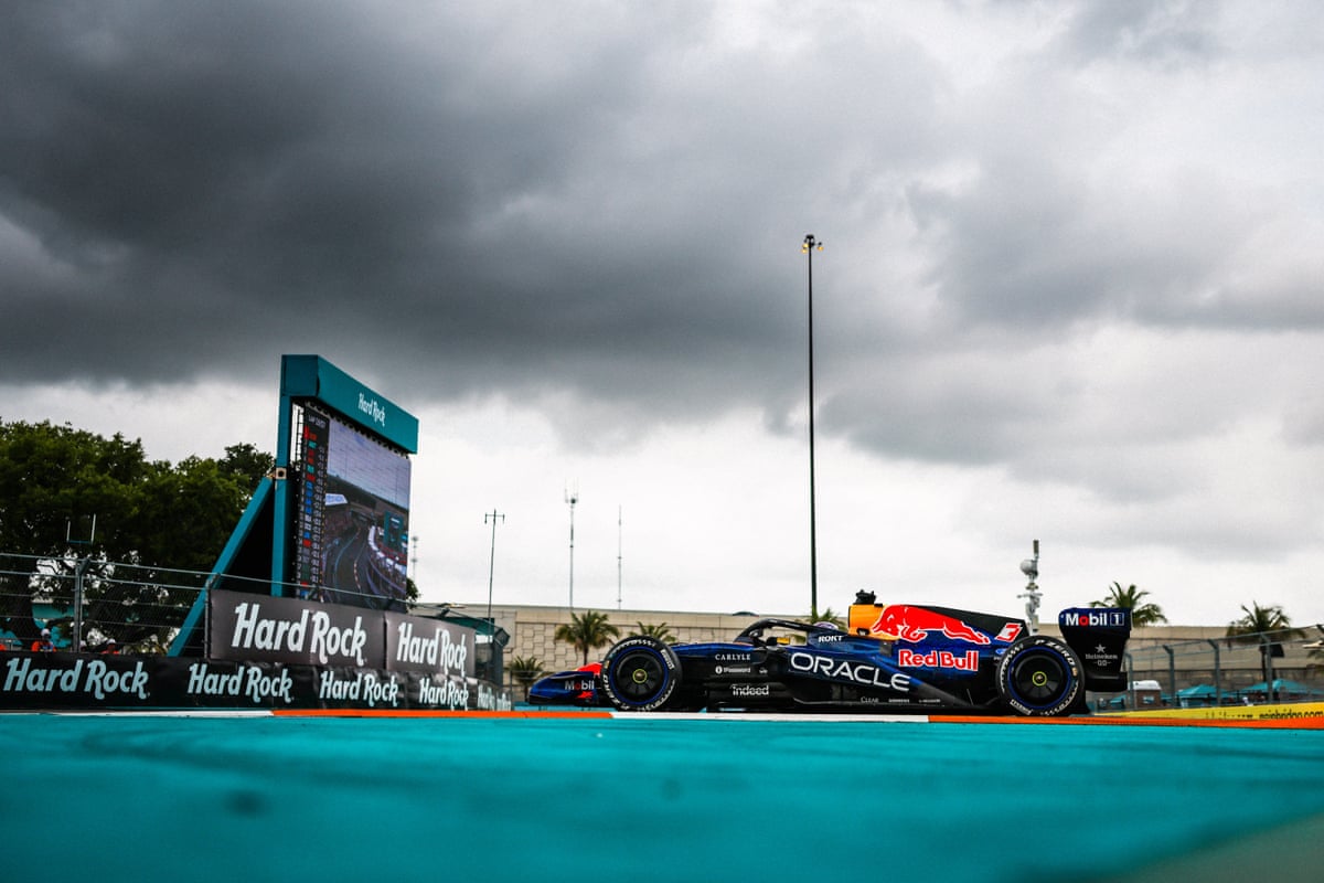 Max Verstappen competes at the Miami Grand Prix