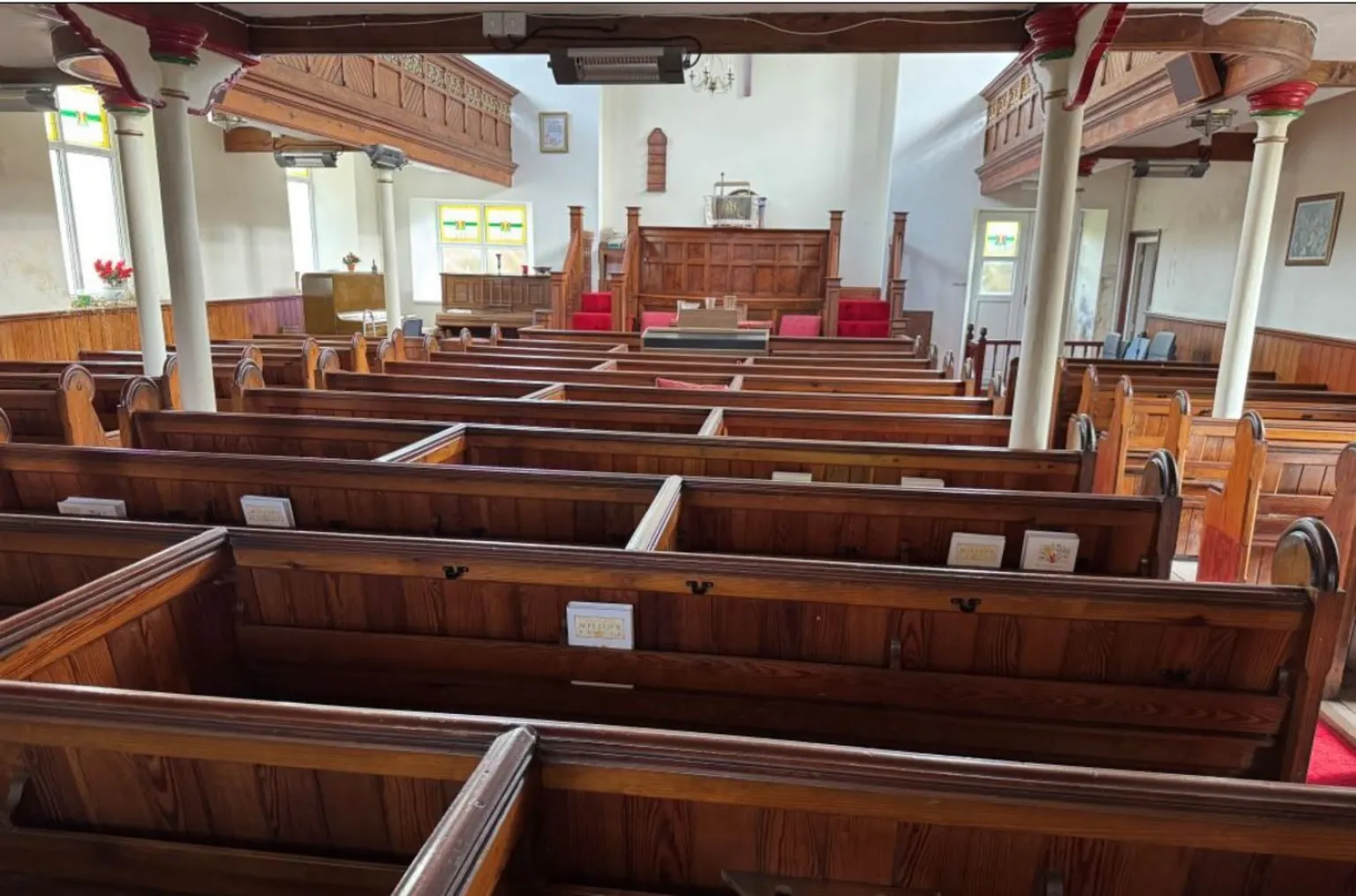 Paul Fosh Auctions The inside seating of the chapel 