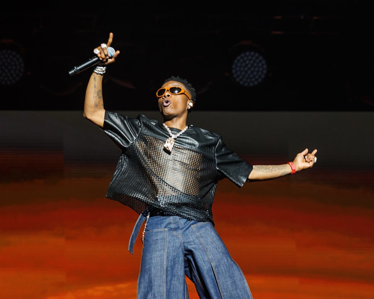 Wizkid on stage at Oyafestivalen 2023 in Oslo in 2023.