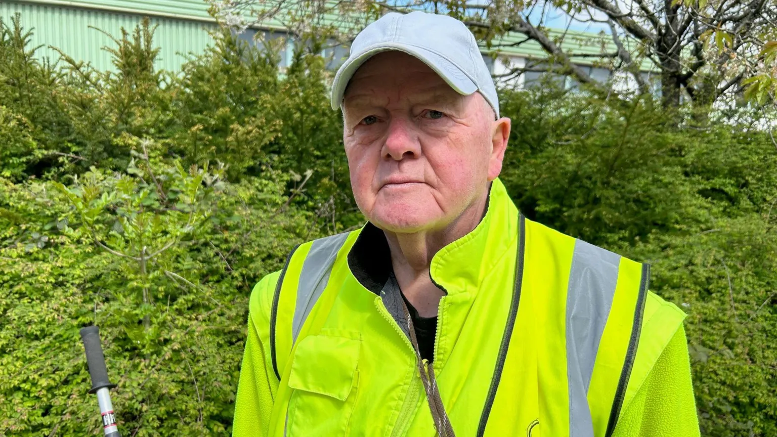 Ron Ford, a volunteer litter picker in the Cwmbran area