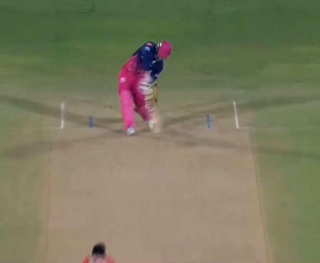 Vaibhav Sooryavanshi makes impact with the ball