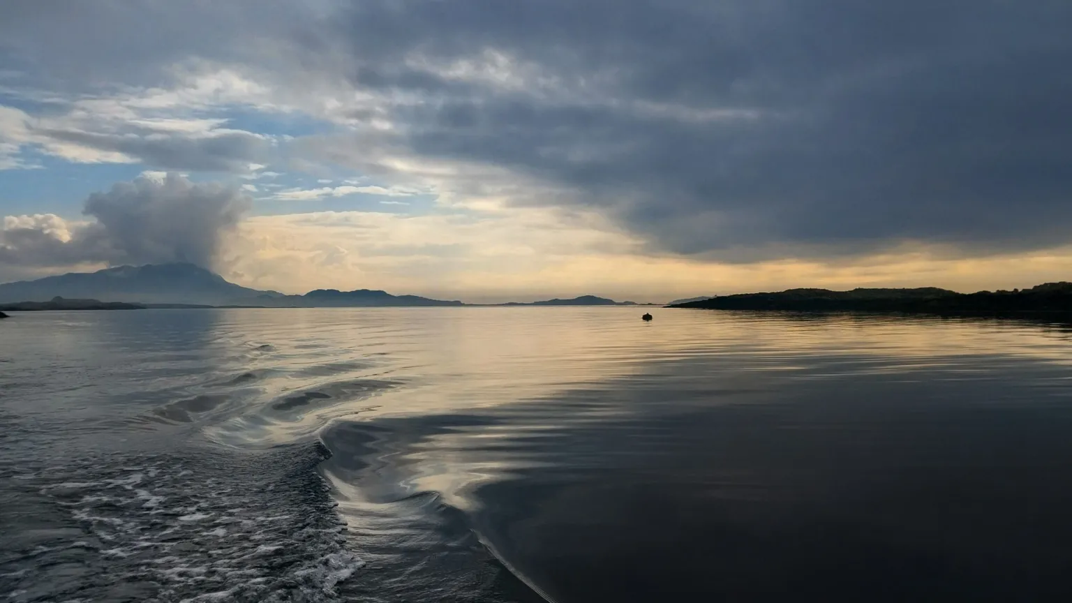 Clare Sharp A misty day showing an island in the distance