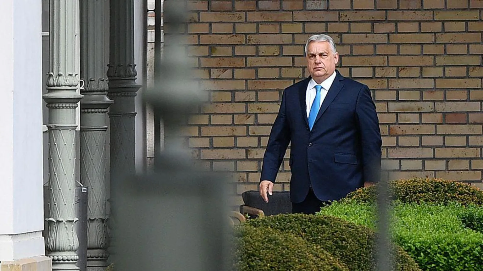 Ferenc ISZA/AFP via Outgoing Hungarian Prime Minister Viktor Orban arrives at the Presidential Sandor Palace in Budapest on April 15, 2026 to meet with Hungary's President, three days after general elections in Hungary