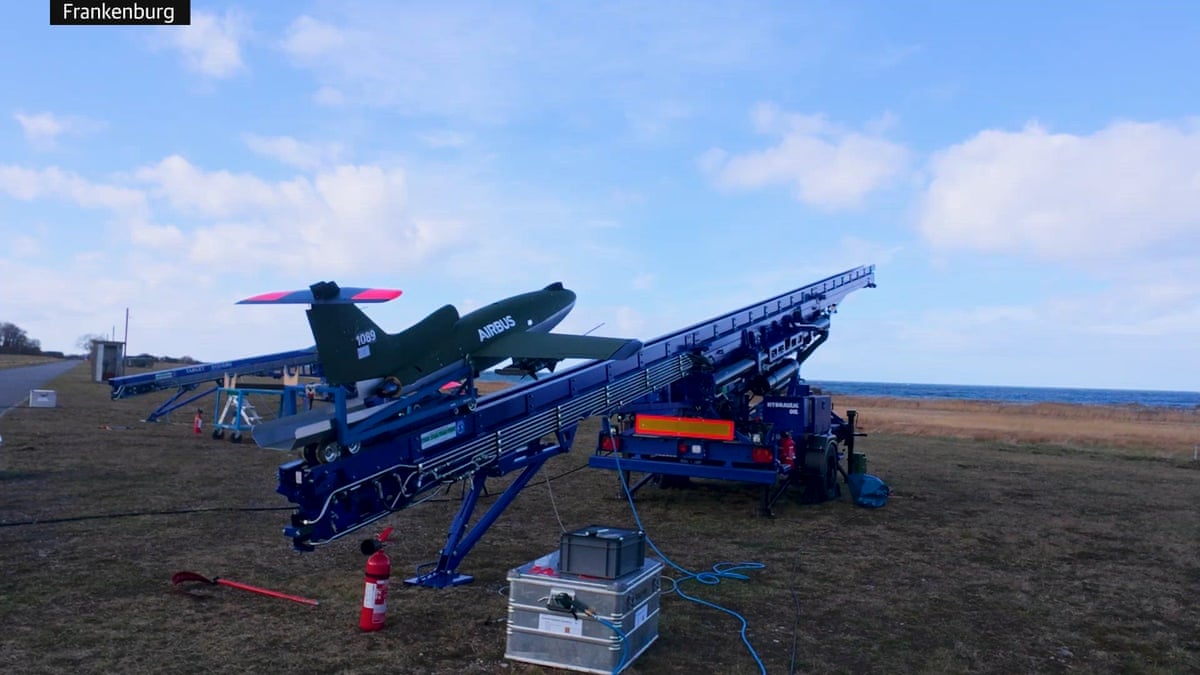 Frankenburg's air-to-air drone interceptor missile in tests on an Airbus catapult-launch drone