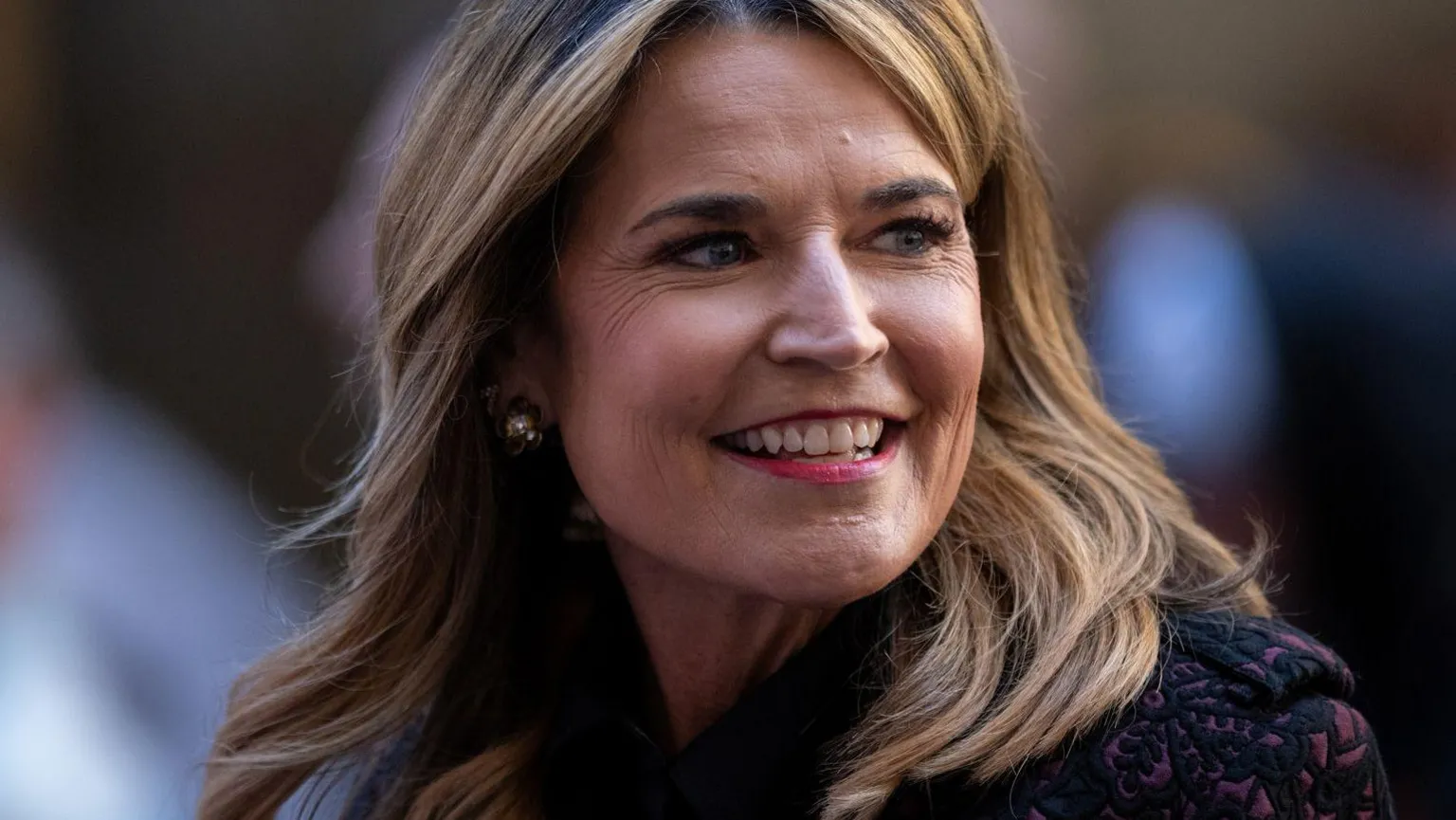  A close-up of Savannah Guthrie smiling