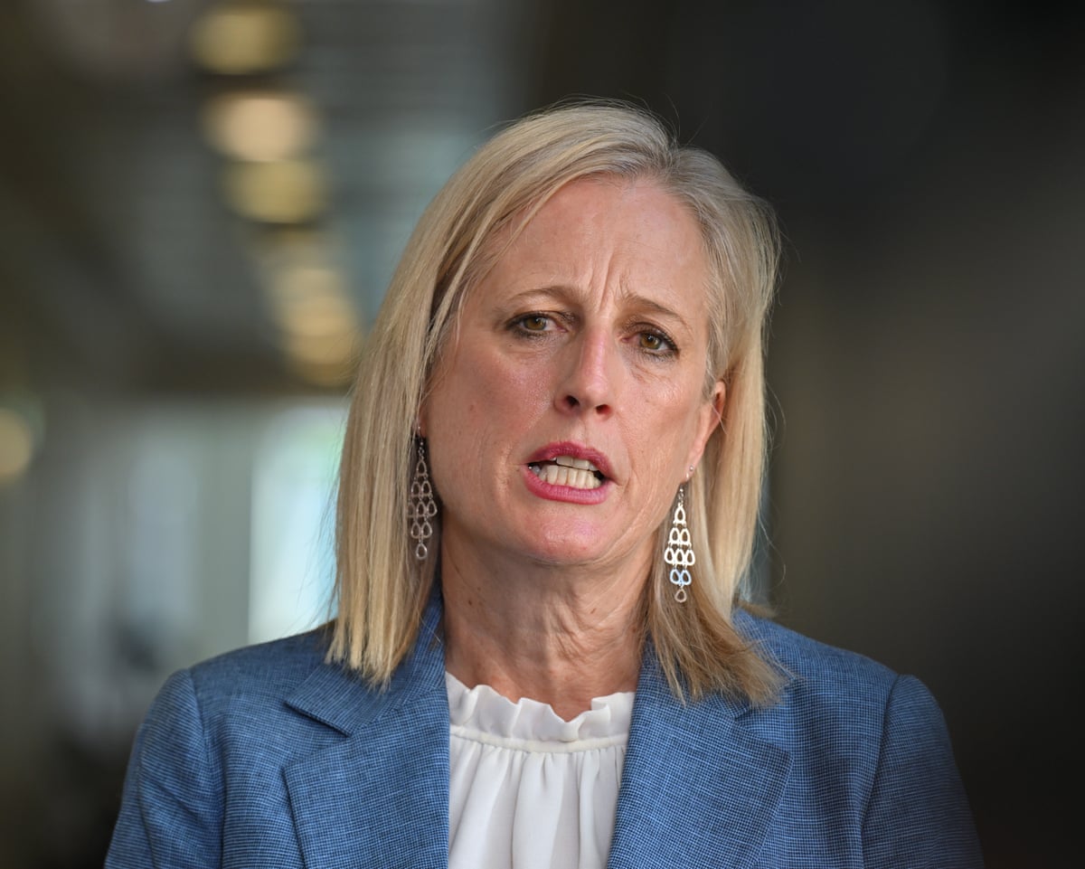 The finance minister, Katy Gallagher.