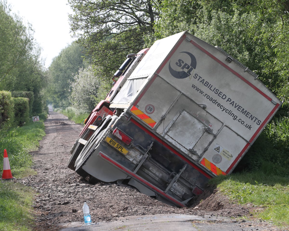 Rear view of the lorry