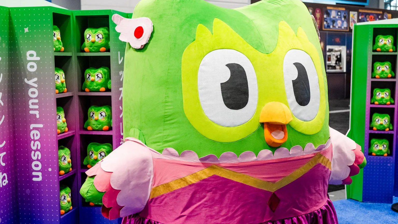 Duolingo Duolinger's oil mascot Duo