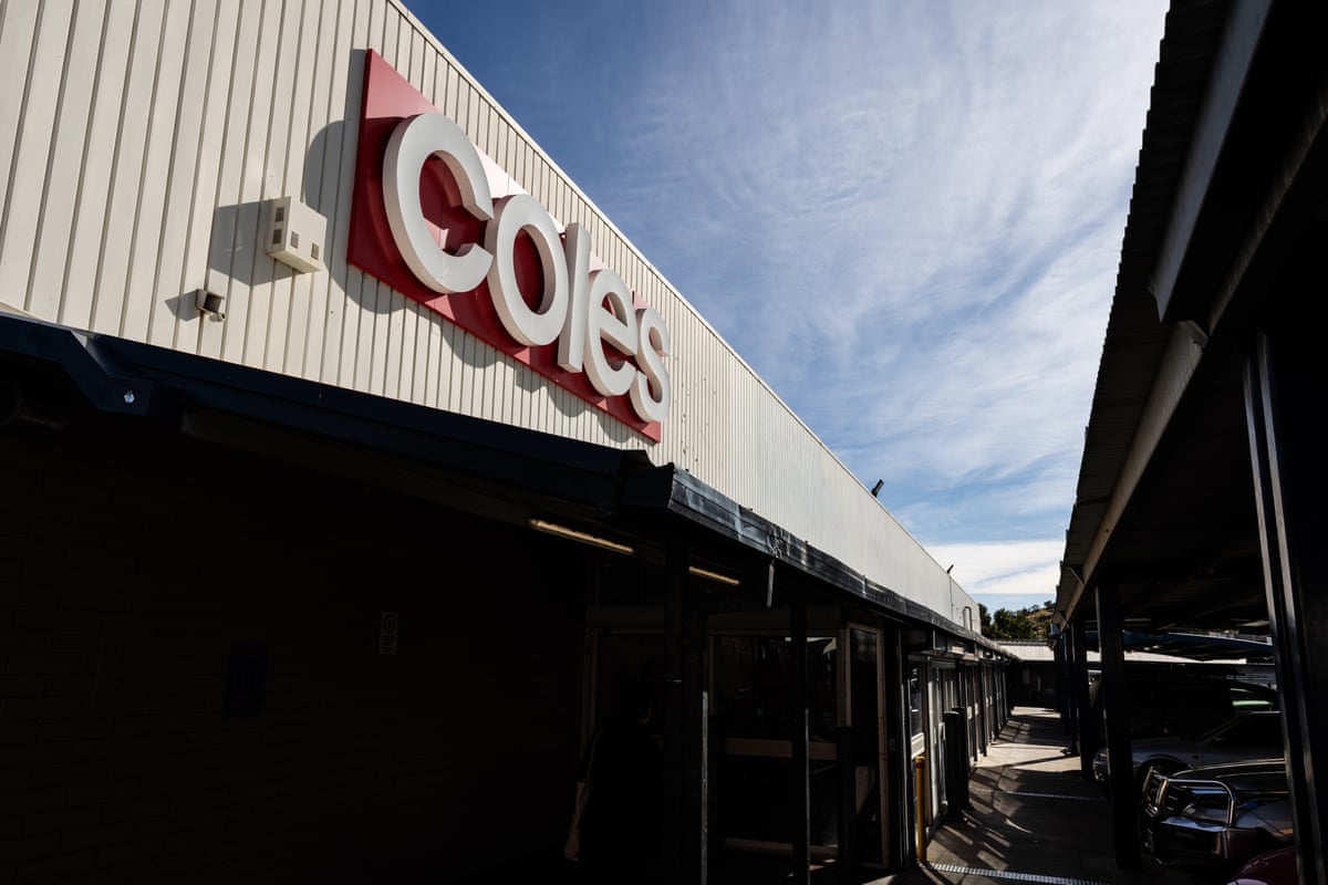 The Coles supermarket in Alice Springs, Northern Territory,.