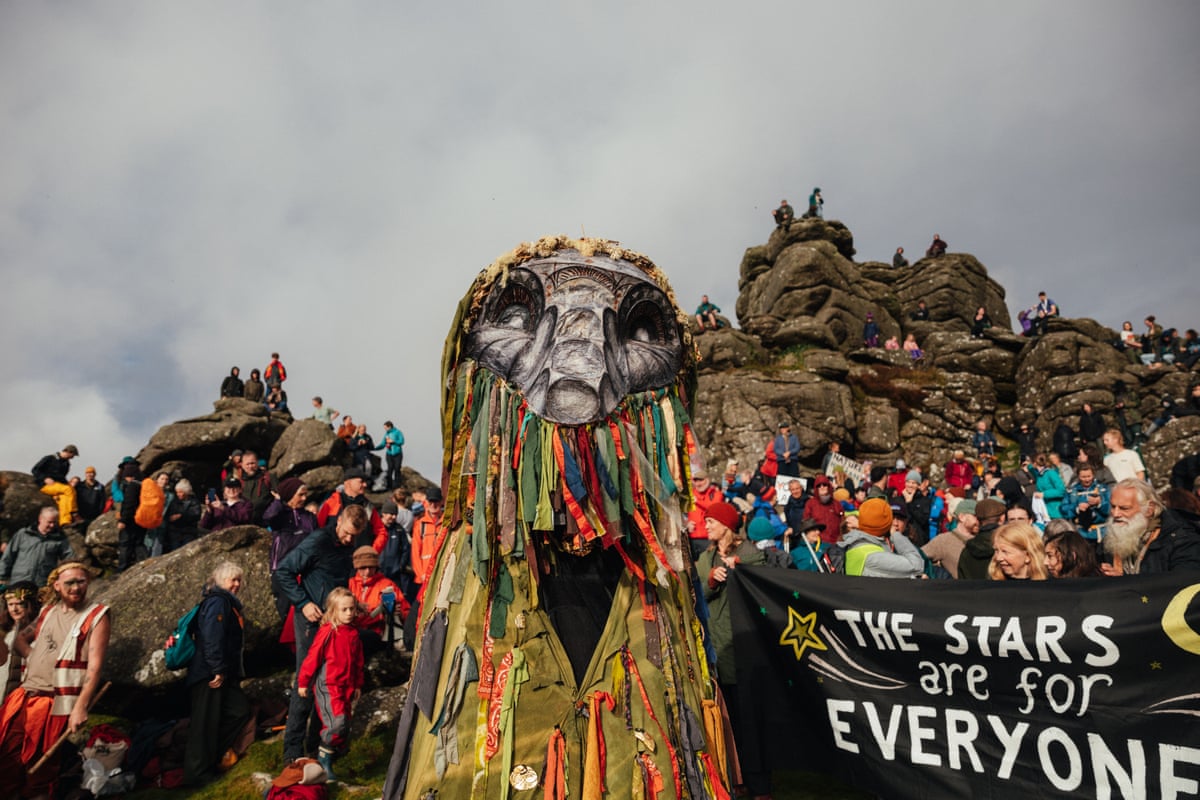 Old Crockern … the vengeful spirit of Dartmoor used as part of The Lost Giants: Right to Roam Dartmoor campaign.
