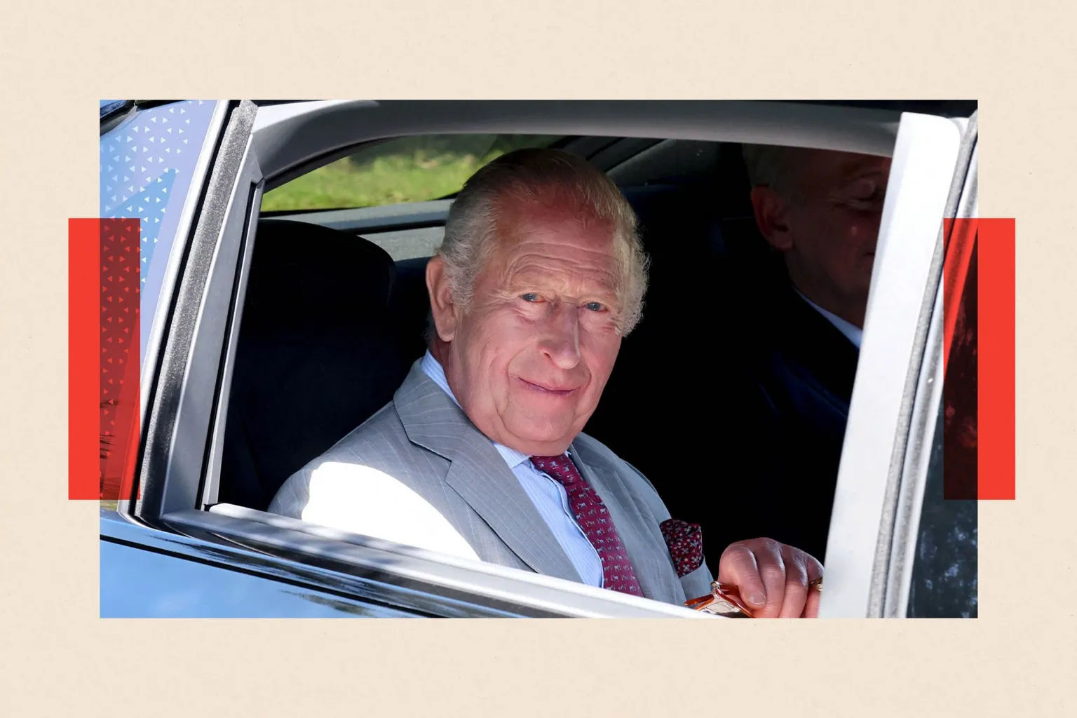  Britain's King Charles arrives at a UK Space Agency